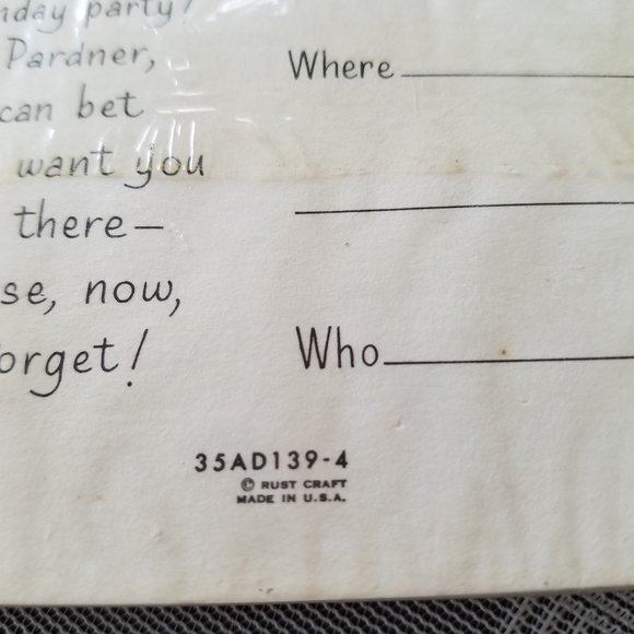 Vintage Rust Craft Kids Birthday Party Invitations - Picture 4 of 4